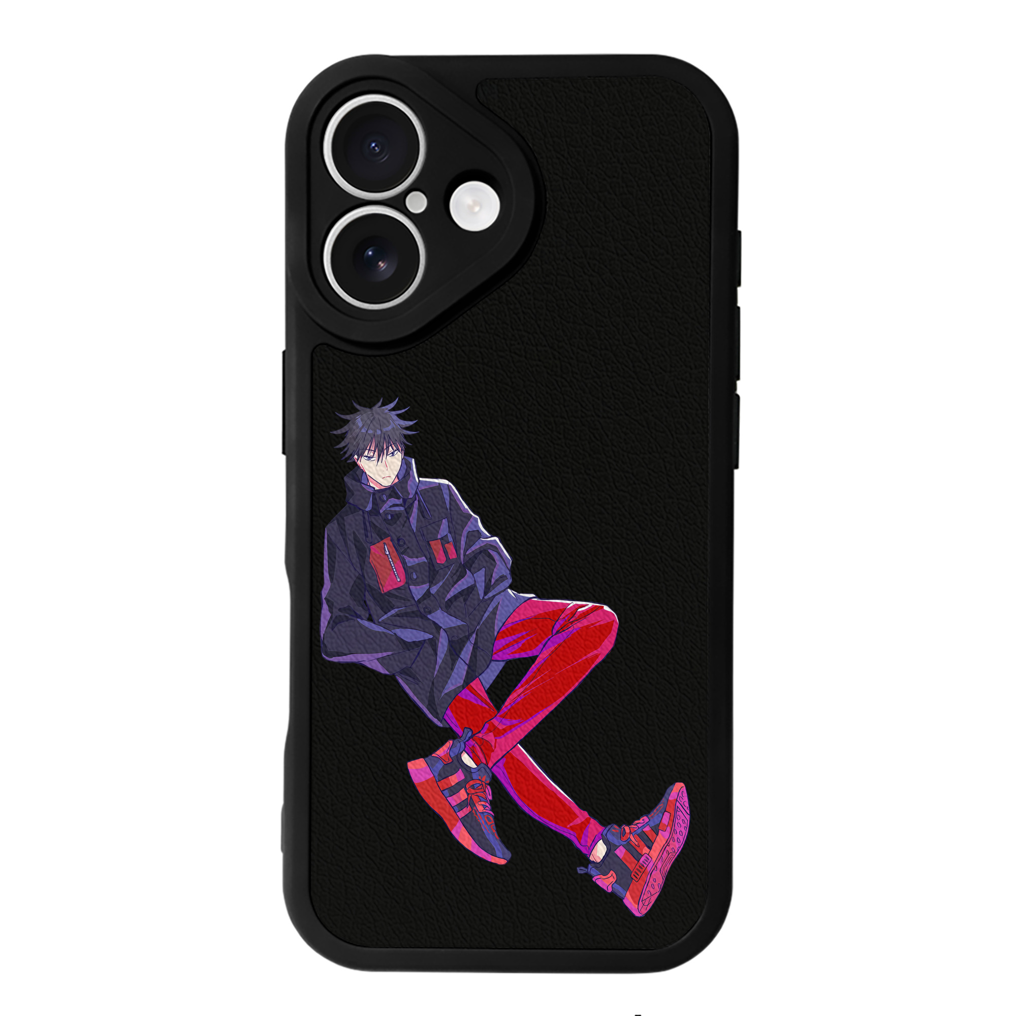 （画像用） 呪術廻戦 Jujutsu Kaisen 【iPhone 16シリーズ対応】シリコンスマホケース（レザー調） 材質：シリコン